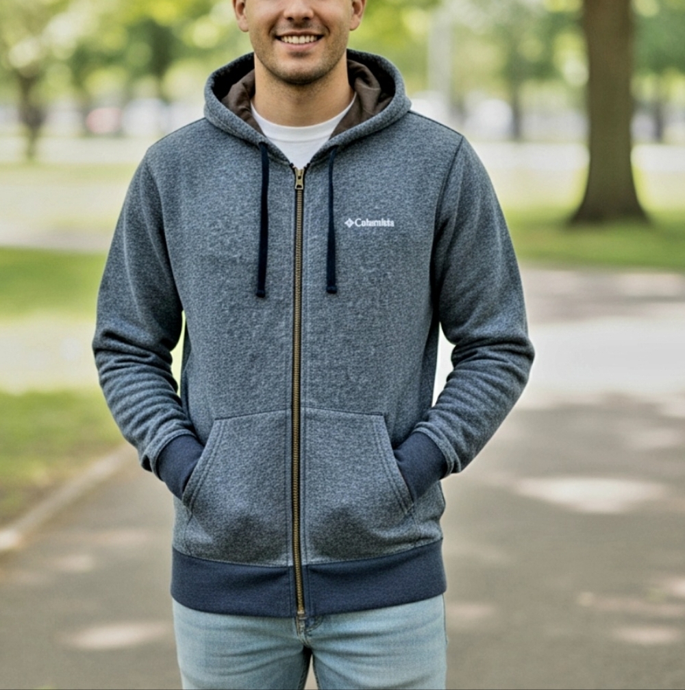 Columbia Men's Hart Mountain. Full Zip Hoodie. Casual, Pull Over. Small